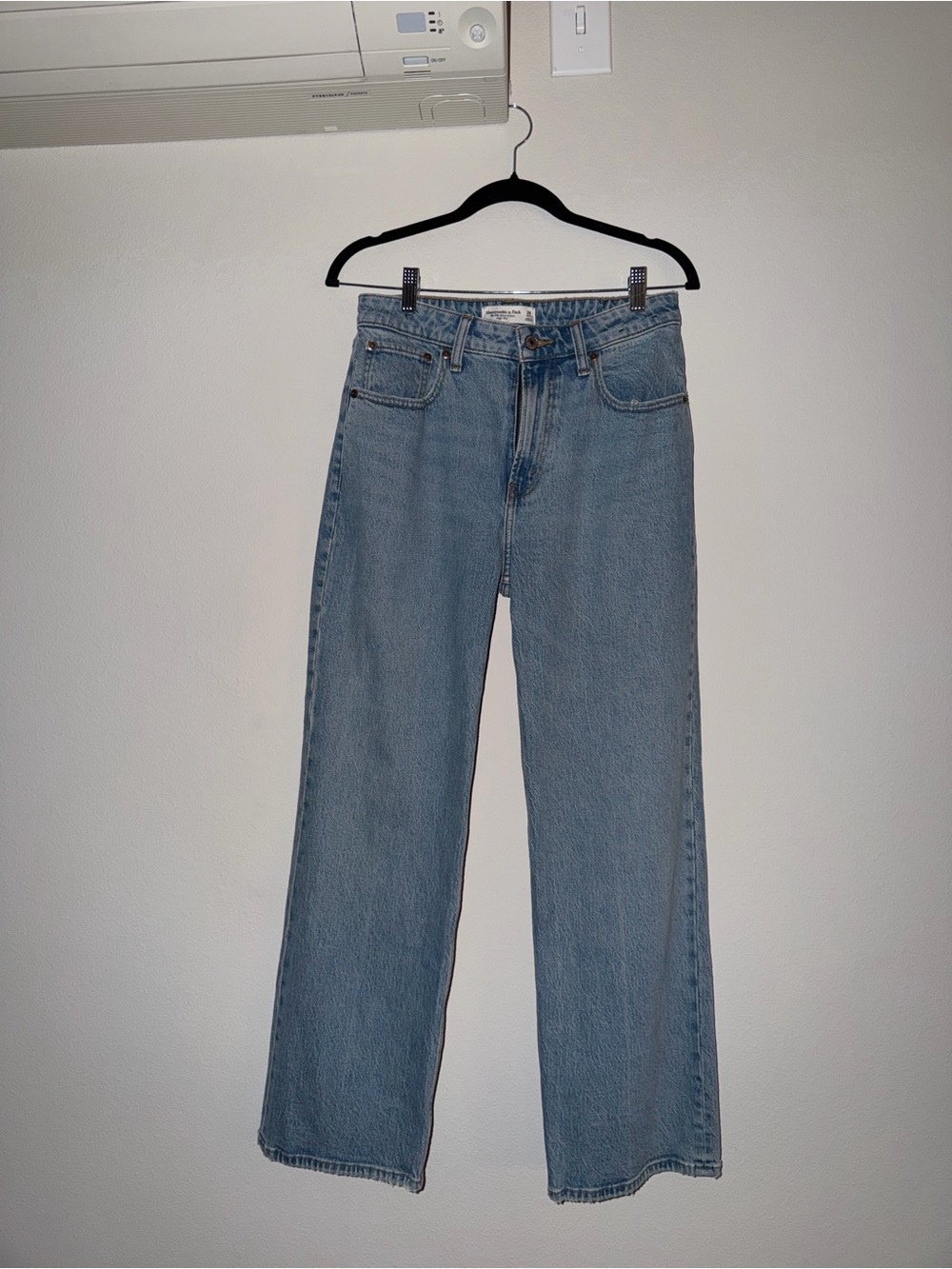 Abercrombie & Fitch Light Blue Wide-Leg Jeans